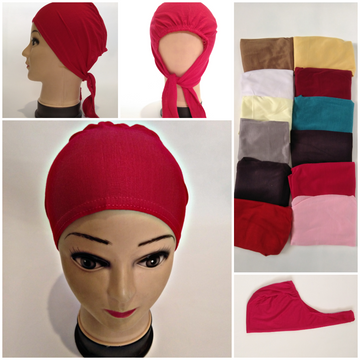 Cotton Jersey Hijab Cap (12pcs pack)کاٹن جرسی ہجاب کیپ