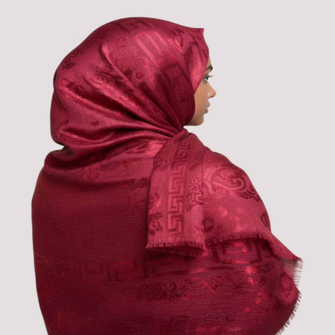 Lawn Jacquard Zari Stole, 12-piece wholesale pack, Rayyan Hijab Store - photo 1
