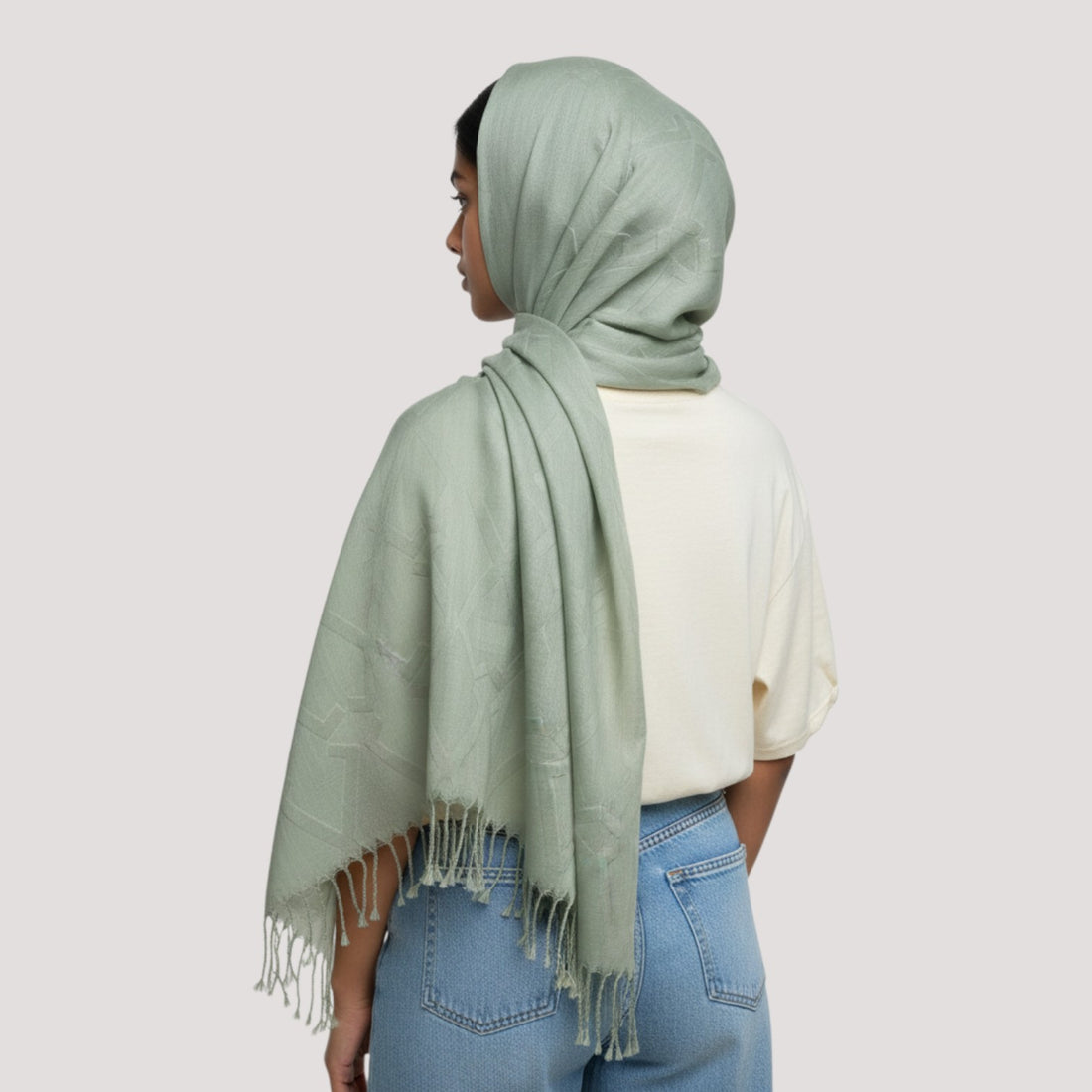 Embossed Pashmina #Sc13, 12-piece wholesale pack, Rayyan Hijab Store - photo 1