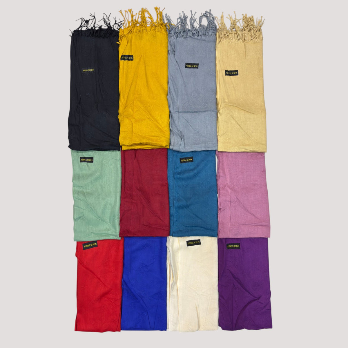 Embossed Pashmina #Sc13, 12-piece wholesale pack, Rayyan Hijab Store - photo 3