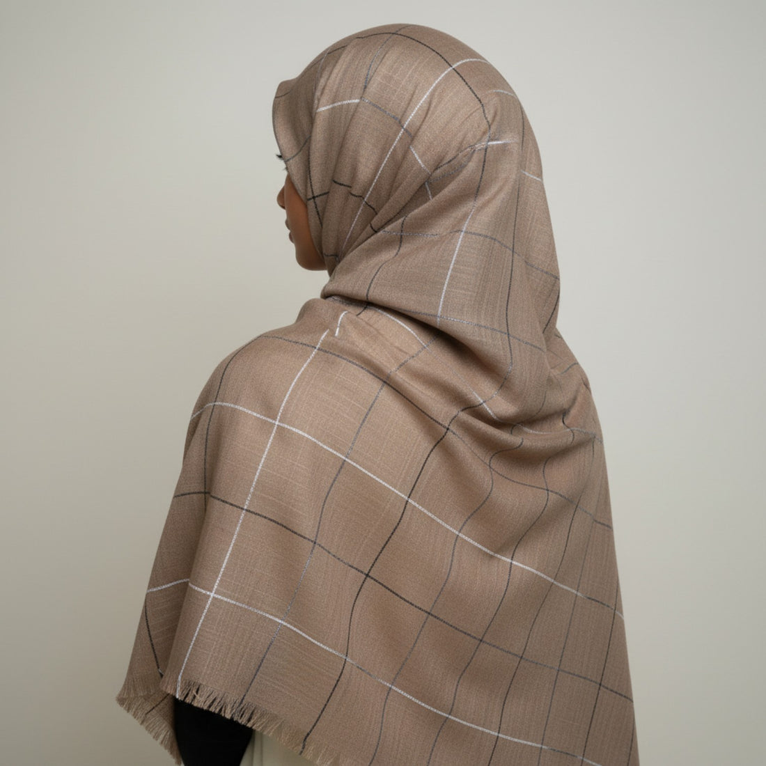 Lawn Slubbed Check #424, 12-piece wholesale pack, Rayyan Hijab Store - photo 1