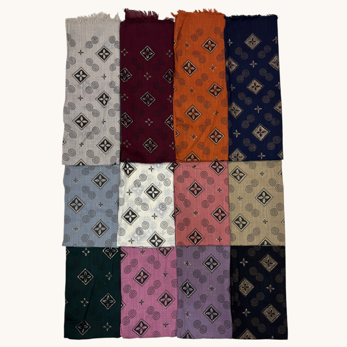 Cashmere Printed Stole #Sc18, 12-piece wholesale pack, Rayyan Hijab Store - photo 4