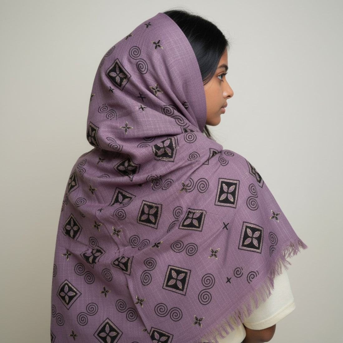 Cashmere Printed Stole #Sc18, 12-piece wholesale pack, Rayyan Hijab Store - photo 1