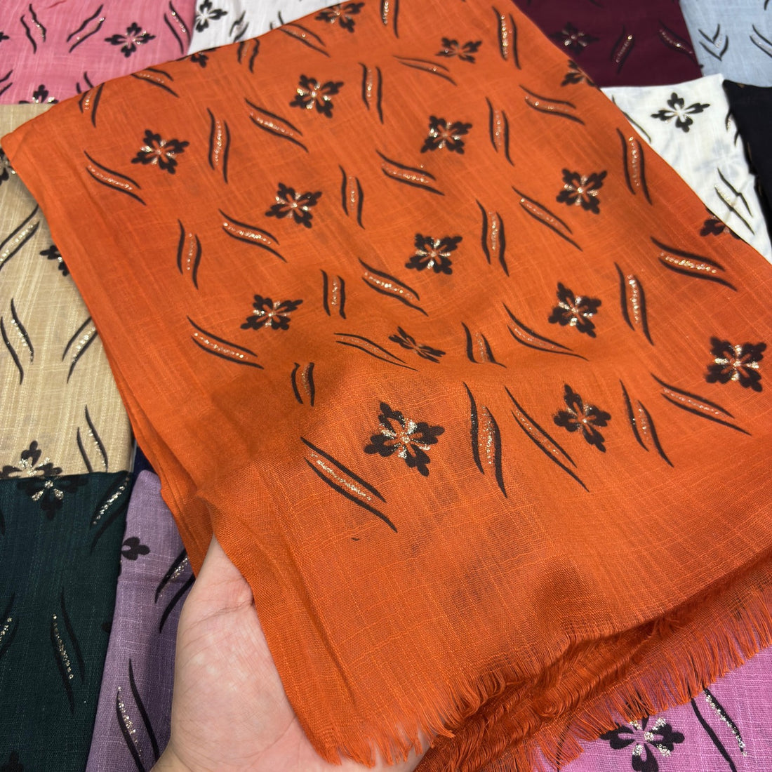 Cashmere Printed Stole #Sc18, 12-piece wholesale pack, Rayyan Hijab Store - photo 1