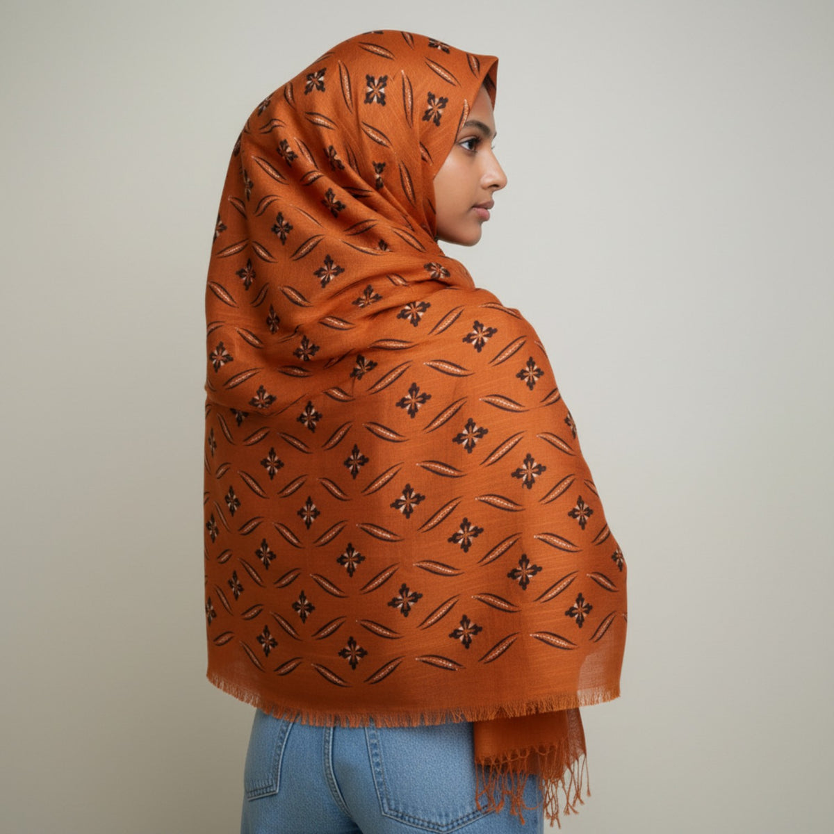 Cashmere Printed Stole #Sc18, 12-piece wholesale pack, Rayyan Hijab Store - photo 1
