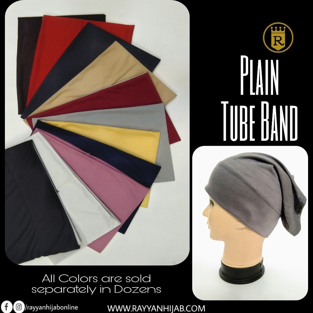 Cotton Jersey Tube Band, 12-piece wholesale pack, Rayyan Hijab Store - photo 1