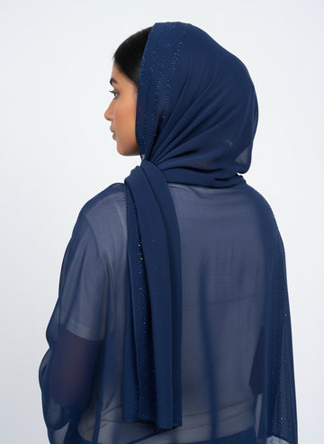 Chiffon Nug Stole #127 (12pcs Pack) شیفون نگ سٹول