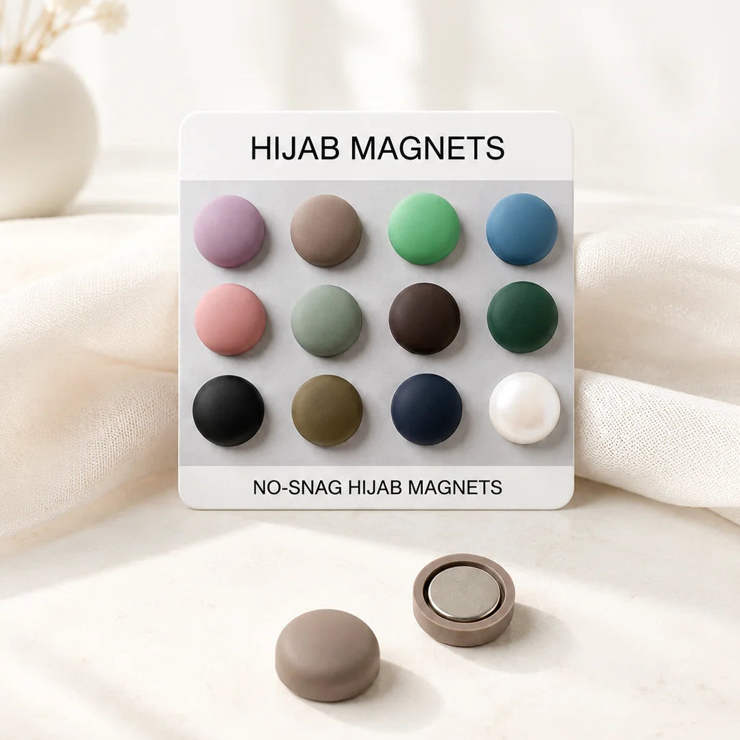Hijab Magnets #689, 12-piece wholesale pack, Rayyan Hijab Store