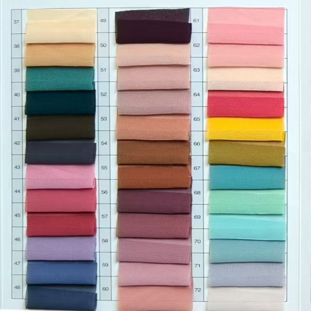 Plain Chiffon Imported Scarf #461 shade card, Rayyan Hijab Store - photo 4