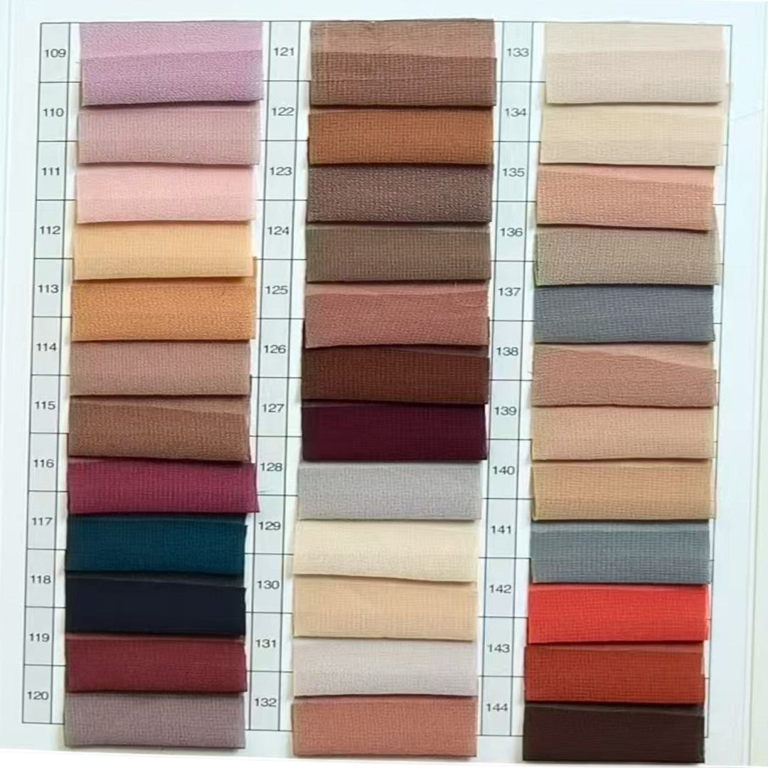Plain Chiffon Imported Scarf #461 shade card, Rayyan Hijab Store - photo 6
