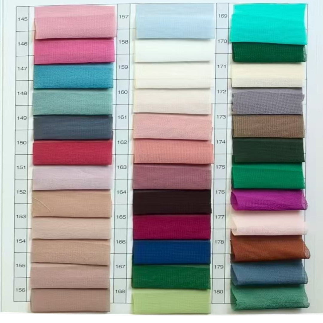 Plain Chiffon Imported Scarf #461 shade card, Rayyan Hijab Store - photo 7